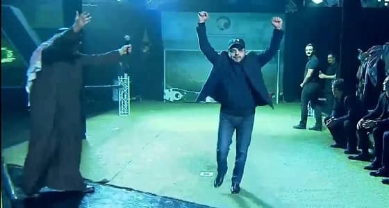 بالفيديو.. هنيدي يهز مرمى " الروبوت " في حفل تأهل الأخضر لكأس العالم