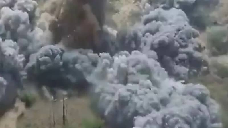 بالفيديو.. الجيش الوطني يدمر مبنى يتحصن فيه الميلشيات الحوثية باليمن