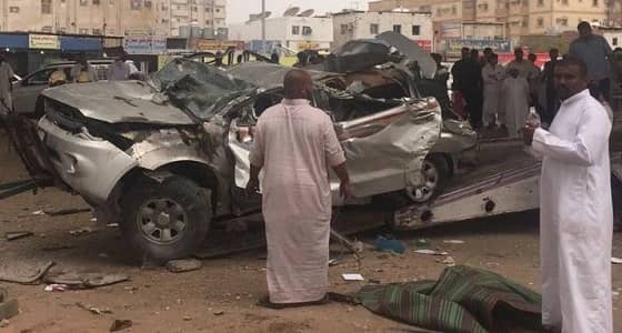 جسر الميناء بجدة يتسبب في اصطدام 16 سيارة