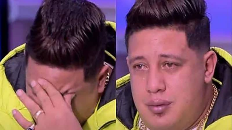 بالفيديو.. إصابة حمو بيكا بأزمة صحية عقب انهياره على الهواء