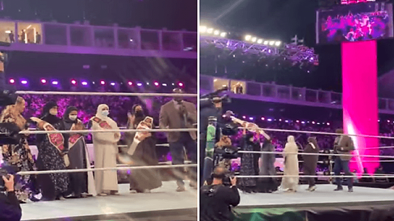 بالفيديو.. سر تواجد 4 نساء على حلبة المصارعة WWE بموسم الرياض
