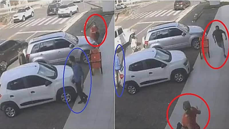 رجل أعمال يقتل طليقته رميا بالرصاص وسط الشارع ثم ينتحر 