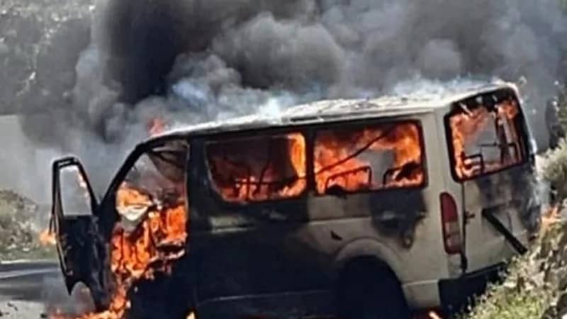 وفاة مواطن وإصابة 5 آخرين في حادث احتراق حافلة بجازان