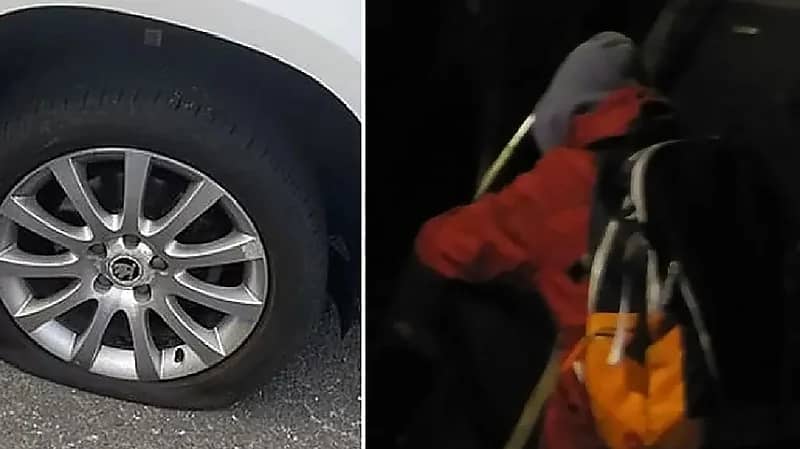 سيدة تفرغ إطارات 100 سيارة دفع رباعي لسبب غريب!