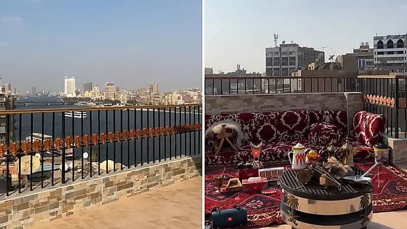 بالفيديو.. مصري يحتفل بيوم تأسيس من أمام النيل