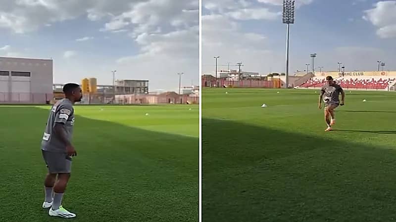 مالكوم يتدرب مع سافيتش بأول مران له في الهلال .. فيديو