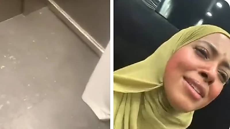 فتاة تتعرض لموقف محرج أثناء غنائها داخل مصعد .. فيديو