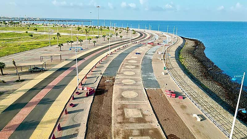 مضمار رياضي بمواصفات المضامير العالمية  ‏بكورنيش جازان الشمالي