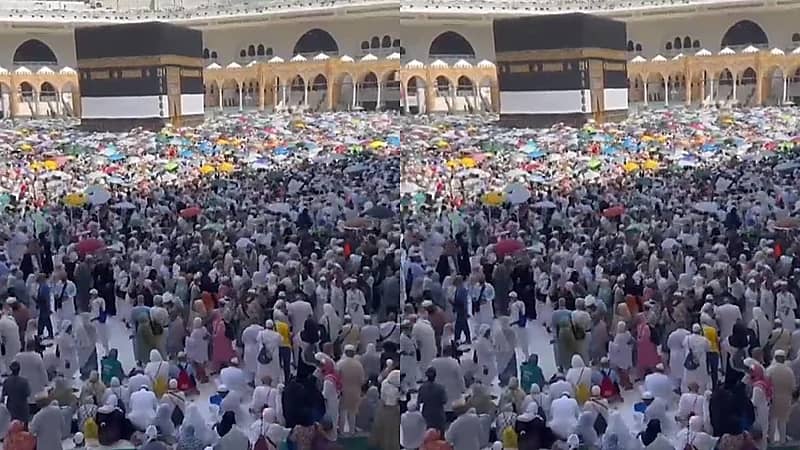 امتلاء صحن المطاف بالحجاج في أول أيام التشريق   .. فيديو