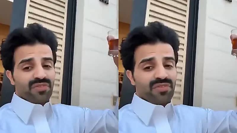 سعود القحطاني : أتحداك تلقى مثل الشعب السعودي في عز القايلة يشربون شاهي   .. فيديو