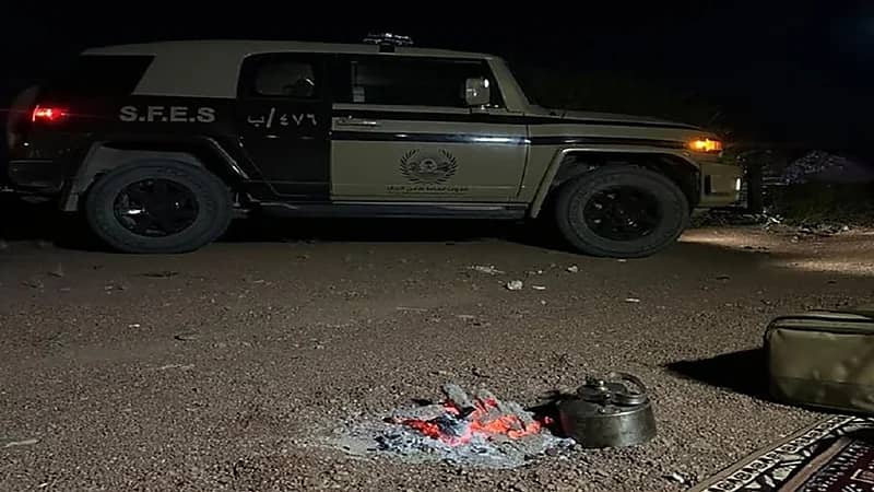  ضبط مواطن لإشعال النار في أراضي الغطاء النباتي بمنطقة حائل