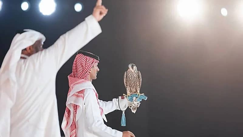 "بـ 400 ألف" بيع أغلى صقر في مزاد نادي الصقور 2024 .. فيديو