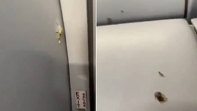 وابل من الرصاص يخترق طائرة أثناء تحليقها في الجو.. فيديو