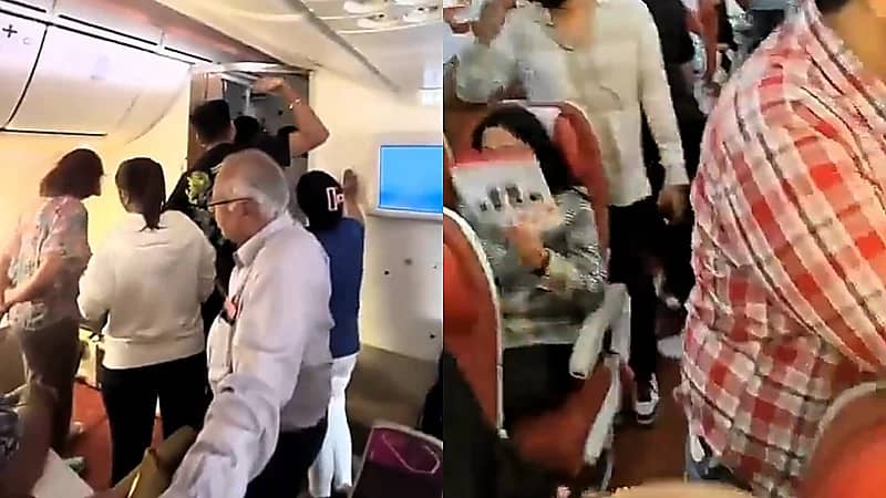 خلل فني يؤخر رحلة طيران الهند 8 ساعات وسط غضب الركاب  ..  فيديو