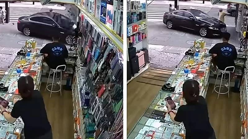 لحظات مروعة لسيارة تدهس المارة في شوارع البرازيل .. فيديو