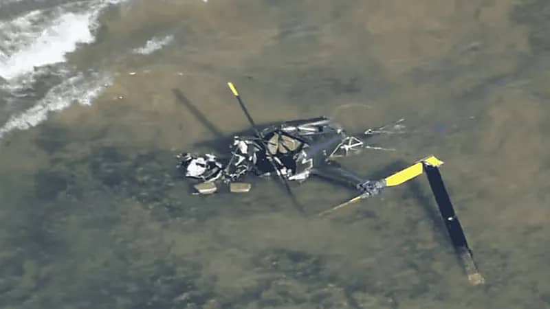 سقوط مروحية بشكل مروع قبالة سواحل أستراليا