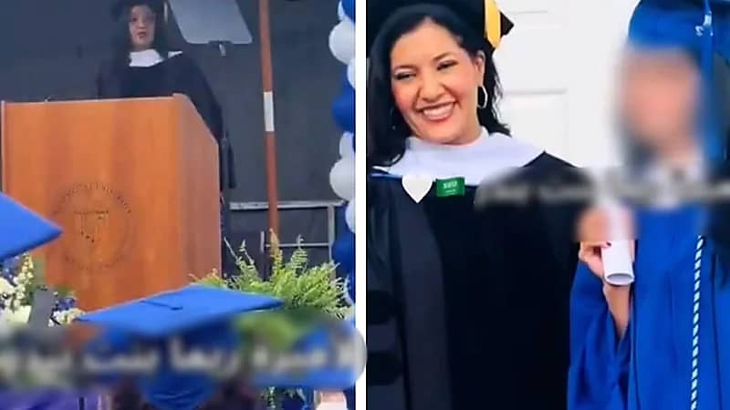 الأميرة ريما تشارك مبتعثة فرحة تخرجها بعد غياب أسرتها ... فيديو