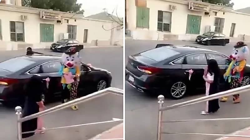 معلمة تذهب لمنازل طالباتها المتفوقات لتكريمهن في بيوتهن .. فيديو