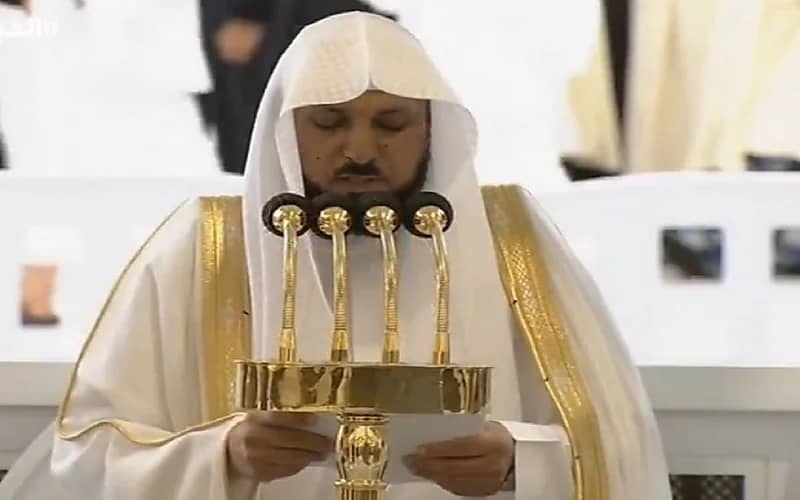 خطيب المسجد الحرام: مناسك الحج تؤول إلى مقاصد جليلة أعلاها توحيد الله.. فيديو