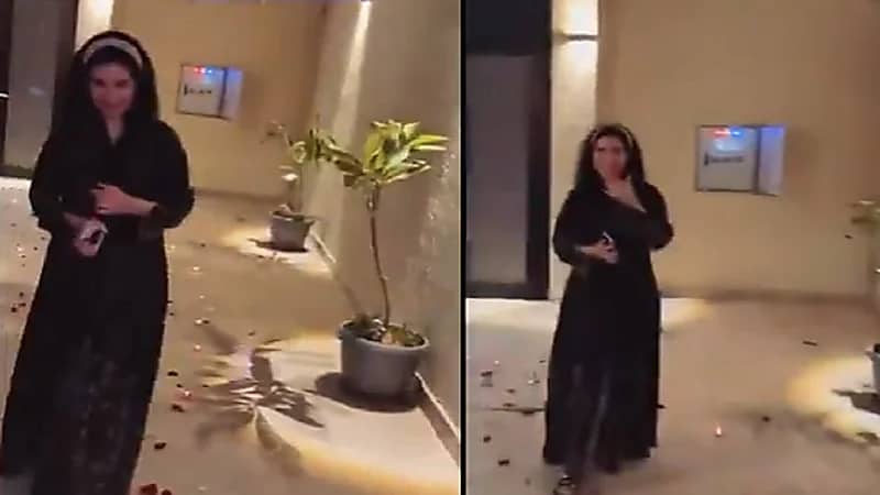 سعيد الزهراني يحتفل بزوجته صالحة بعد عودتها من المستشفى .. فيديو