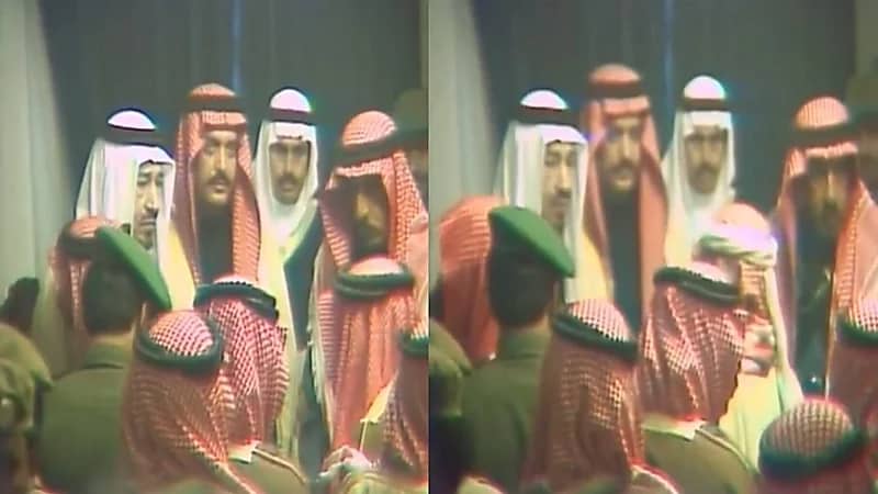 فيديو نادر للملك خالد رحمه الله وهو يصافح المواطنين في بريدة