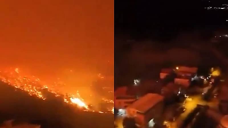 حرائق هائلة تحاصر أحياء بورصة التركية في مشهد مروع .. فيديو