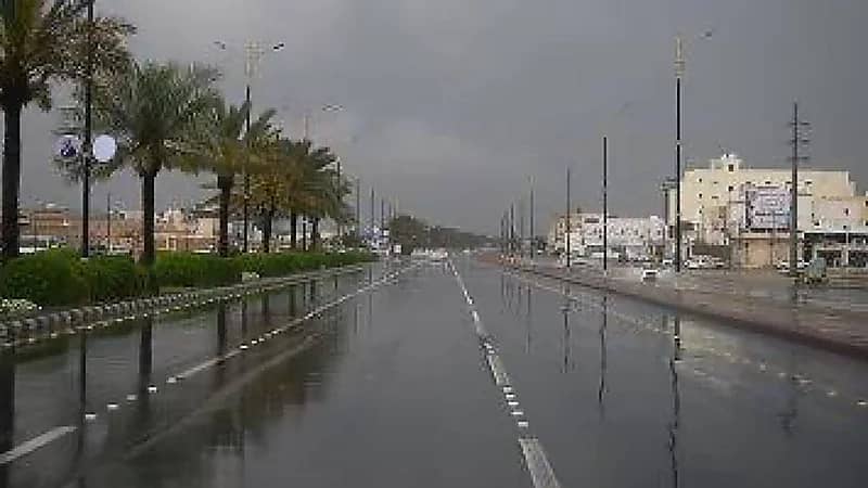 استمرار هطول الأمطار الرعدية على بعض مناطق المملكة حتى السبت المقبل