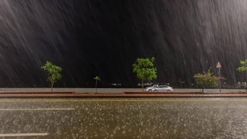 أمطار متفرقة وعواصف رعدية تضرب منطقة الباحة