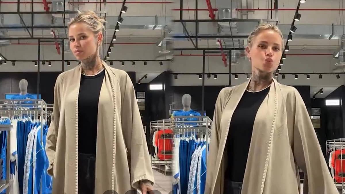 زوجة ثيو هيرنانديز : أعشق ارتداء العباءة وأراها محترمة وأنيقة ..فيديو