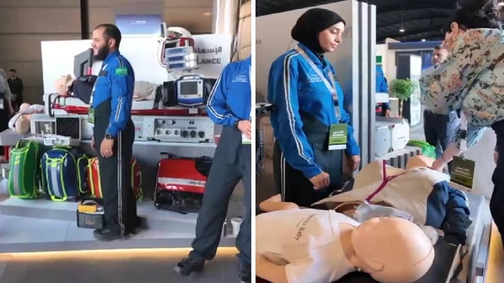 مشاركة وطنية لخدمات الإسعاف الجوي في معرض بمطار الثمامة .. فيديو