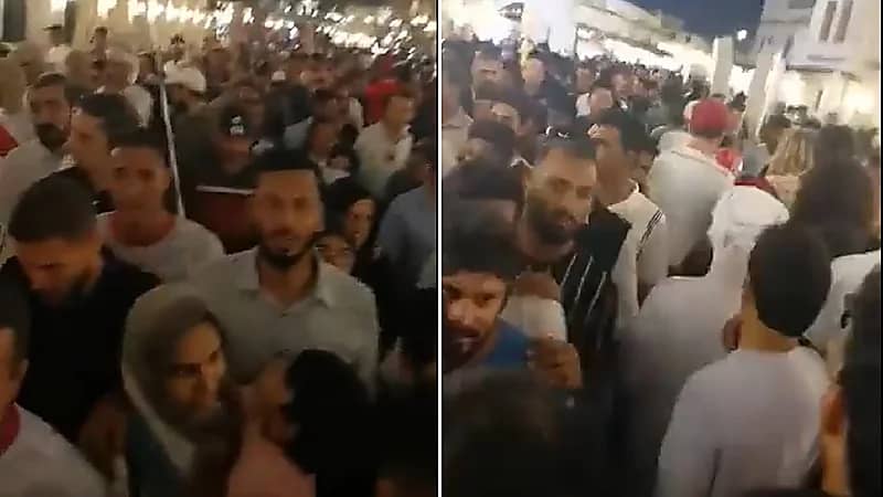 شاهد .. زحام كبير من قبل السياح في سوق واقف في قطر