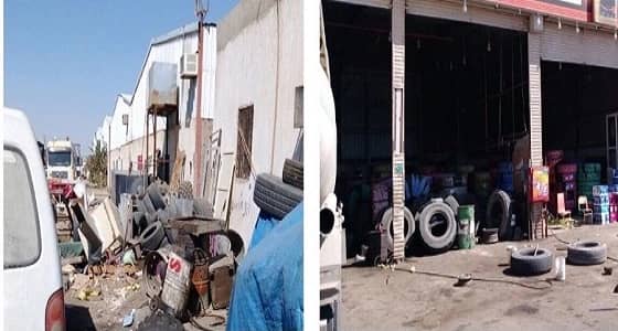 بالصور.. إغلاق محطتي وقود وتغريم 4 منشآت تجارية في المدينة