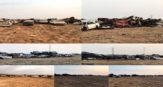 أمانة جازان تزيل التشوهات البصرية في العيدابي