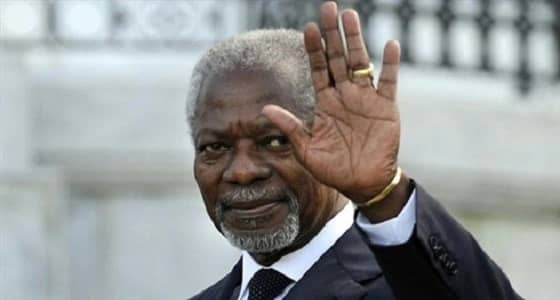 وفاة كوفي عنان الأمين العام السابق للأمم المتحدة