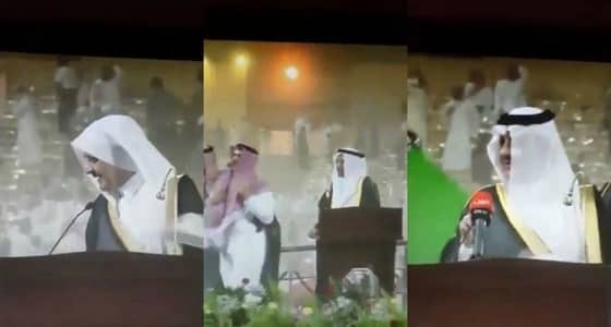 بالفيديو.. التقلبات الجوية تدفع أمير الشرقية إلى اختصار كلمته لخريجي جامعة البترول