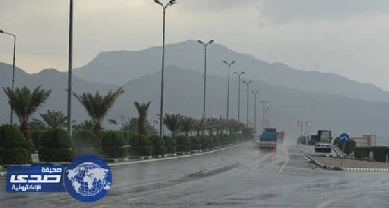 هطول أمطار متوسطة على رجال ألمع