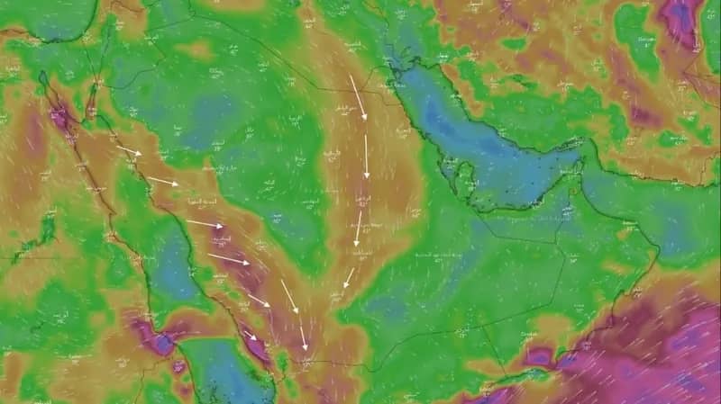 "المسند" يتوقع تشكل سحب ممطرة على مرتفعات جازان وعسير