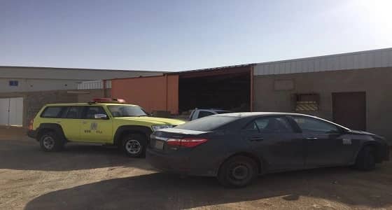 الدفاع المدني يغلق مستودعات عشوائية في بريدة