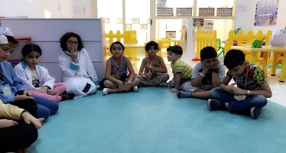 مكتب الاشراف النسائي يشارك في زيارة للحضانات والروضات الموسمية لحج 1439