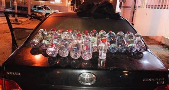 ضبط مواطن بحوزته 16 قارورة عرق مسكر بطريق الهدا