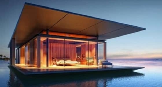 منزل عائم لإنقاذ المواطنين من الفيضانات والأعاصير