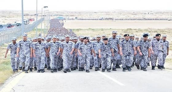 بالصور.. انطلاق " السير الطويل " في كلية الملك فهد الأمنية