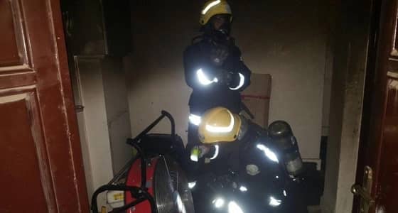 بالصور.. مدني الباحة يسيطر على حريق بمبنى كبير في بلجرشي