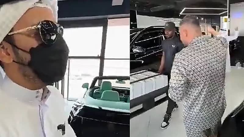 حبس شخص بعد دخوله معرض سيارات فارهة بالإمارات ويحمل أموالاً طائلة .. فيديو