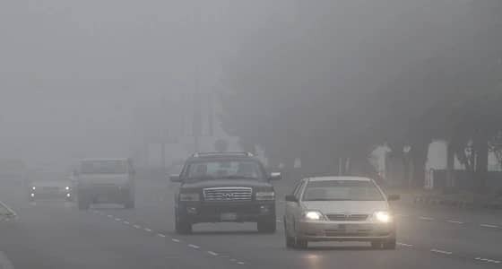 تنبيه بتدني الرؤية بسبب الضباب بعدة مناطق