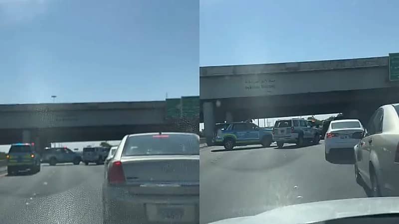 شخص يلقي نفسه من أعلى جسر بالكويت ووفاته في الحال.. فيديو