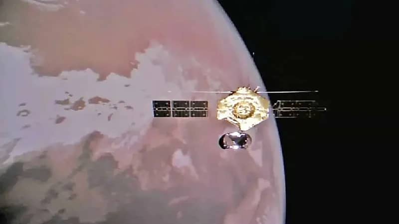 المسبار الصيني يرسل صور من كوكب المريخ