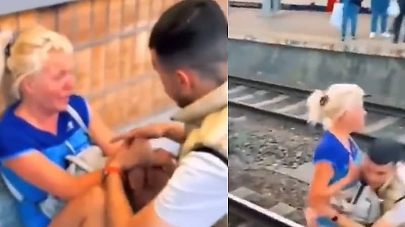 شاب جزائري ينقذ بلجيكية من الانتحار في موقف بطولي .. فيديو