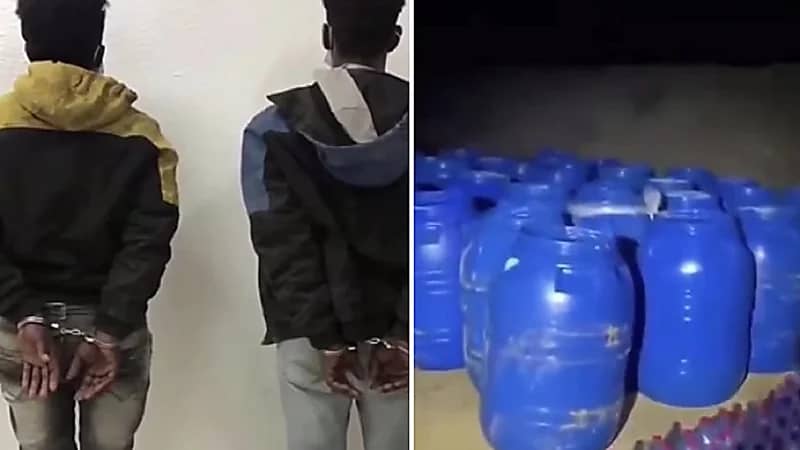 ضبط مصنع بالقطيف يحتوي على أكثر من 20 خزان خمور