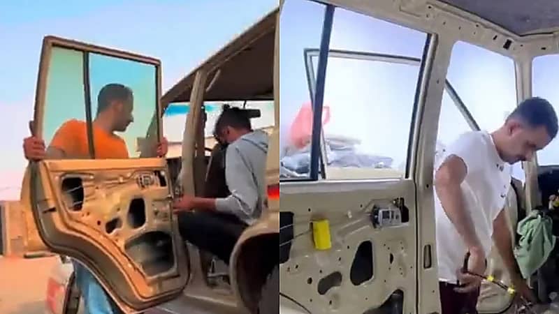 شاب من عسير يحول السيارات المهملة إلى تحف فنية .. فيديو